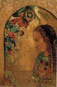 Odilon Redon Lady of the Flowers painting